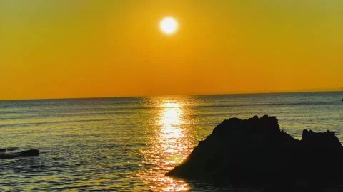 Sunset on Prince Islands Stock Footage 245812597