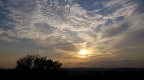 Sunset in Provence. Stock Footage 885205