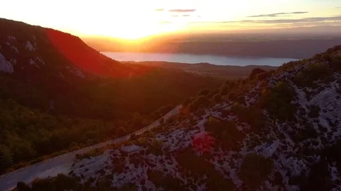 Sunset in Provence Stock Footage 82895720