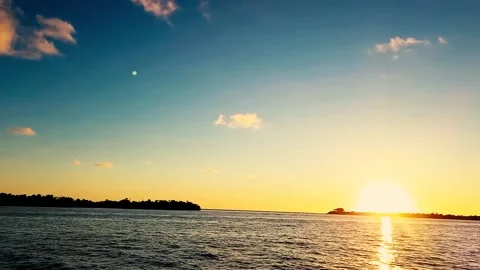 Sunset at Puerto Rico Stock Footage 152531250