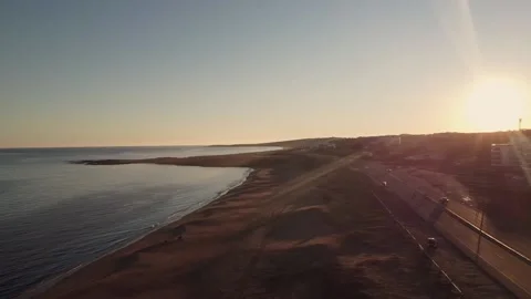 Sunset Punta del Este and Rio de la Plata Stock Footage 158246141