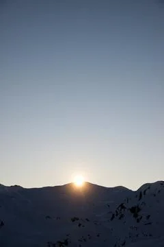 Sunset in the Pyrenees Stock Photos