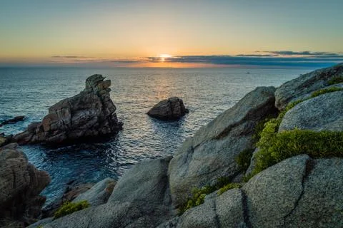 Sunset in Quiberon Stock Photos