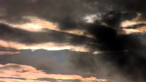 Sunset rain 1 Stock Footage 8177769