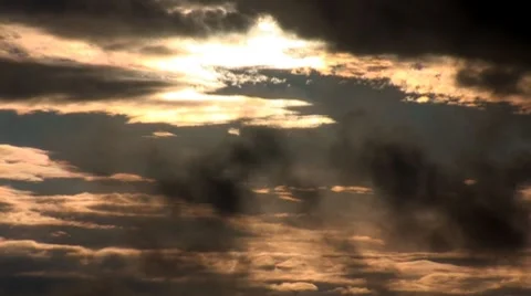 Sunset rain 2 Stock Footage 8174224