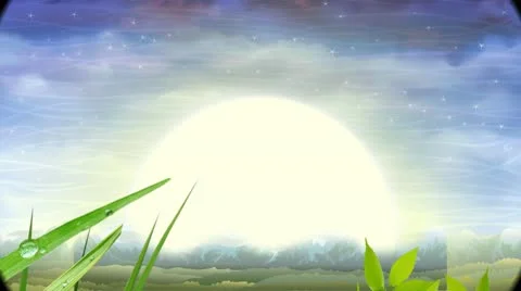 Sunset &amp; rain Video stock 10775275