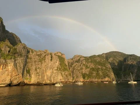 Sunset Rainbow Stock Photos