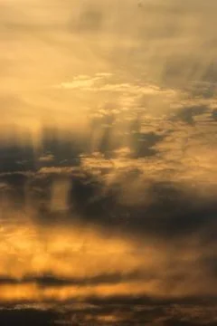 Sunset Ray Clouds Stock Photos