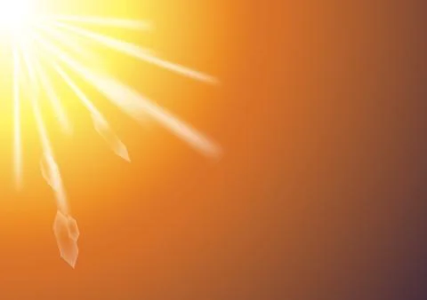 Sunset ray Stock Illustration