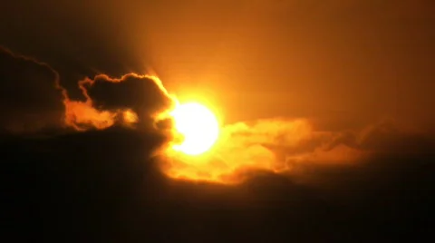 Sunset with ray of lights Stock Footage 351244