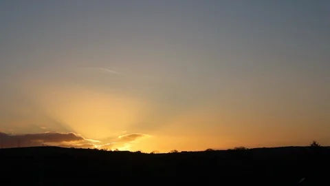 Sunset rays (real time) Stock Footage 86620172