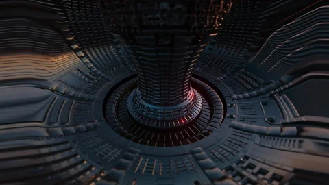 Sunset Reactor: Thermal Charging Sequence Stock Footage 327816730