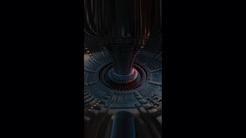 Sunset Reactor: Thermal Charging Sequence Stock Footage 327818806