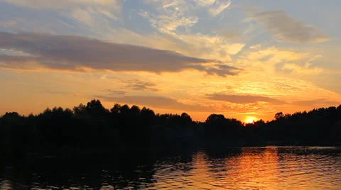 Sunset,   Real Time, Full HD  1080p Stock-Footage 27790711