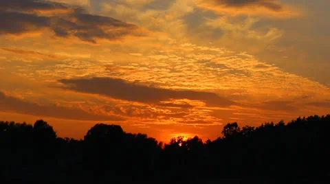 Sunset,   Real Time, Full HD  1080p Stock-Footage 27790974