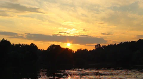 Sunset,   Real Time, Full HD  1080p Stock-Footage 27791276