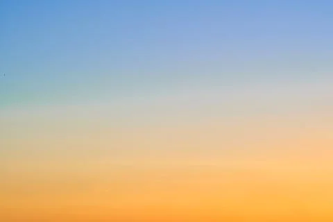 Sunset red and blue gradient sky, copy space for text. Orange-blue sky gradie Photos