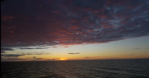 Sunset red clouds Stock Footage 50744999