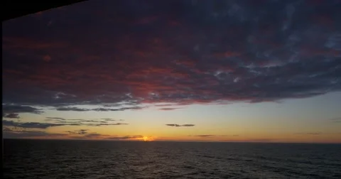 Sunset red clouds Video stock 50745014