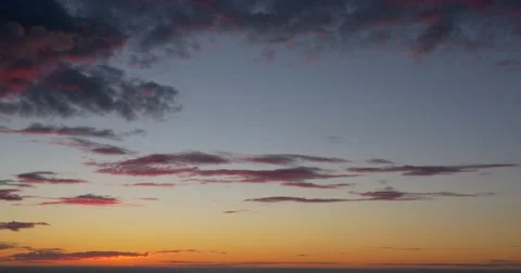 Sunset red clouds Stock Footage 50767900