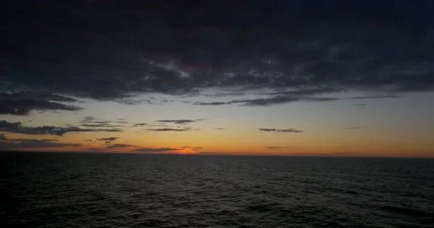 Sunset red clouds wide lens video Video stock 50746976