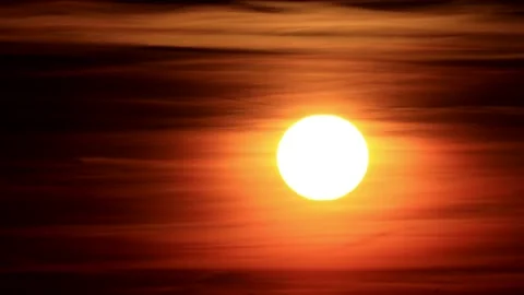 Sunset red golden orange Sky Stock Footage 180499908