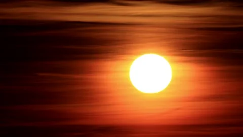 Sunset red golden orange Sky Stock Footage 221406832
