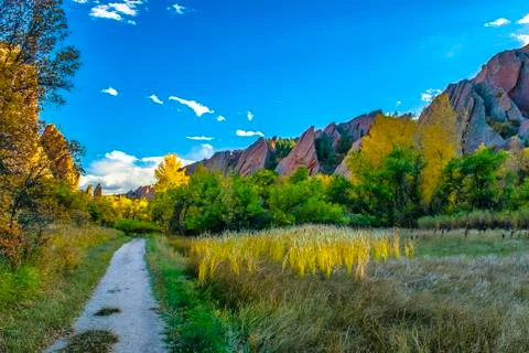 Sunset in Red Rocks Stock Photos