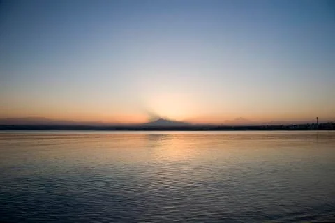 Sunset at red sea Stock Photos