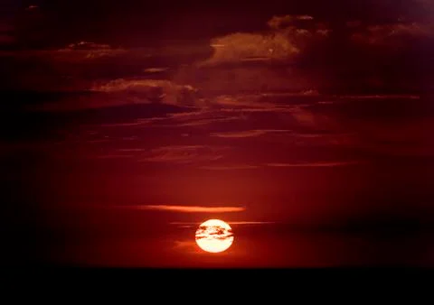 Sunset at the Red Sea Stock Photos