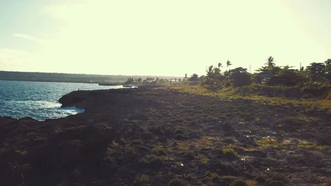 Sunset reef view Stock Footage 100765325