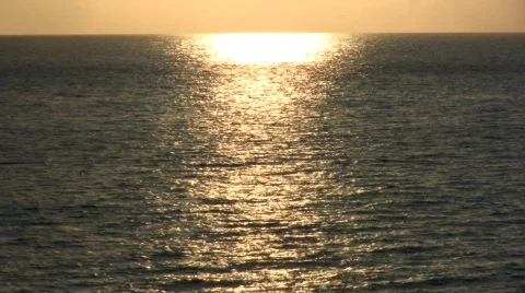 Sunset reflect in ocean 01 Stock Footage 376143