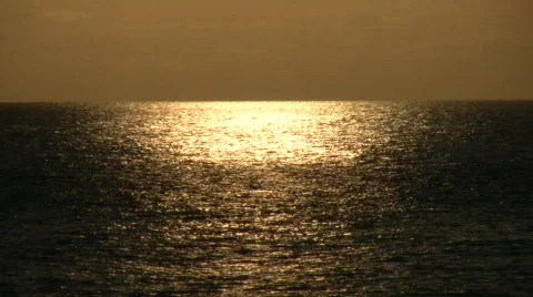 Sunset reflect in ocean 02 Stock Footage 376148