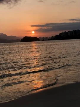 Sunset Reflected in the Sea Фото