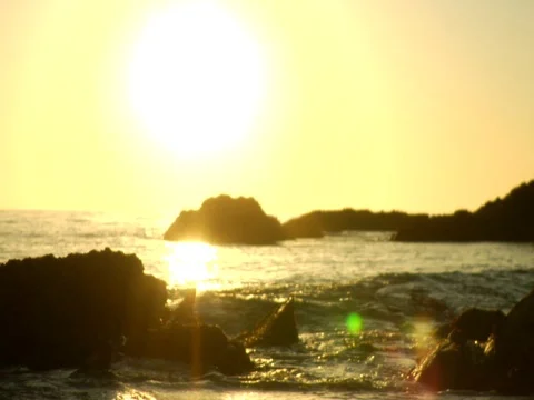 Sunset reflectin on water Stock Footage 106274926