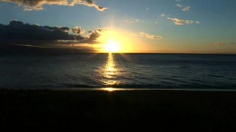 Sunset reflecting on Ocean4 Видео 340800