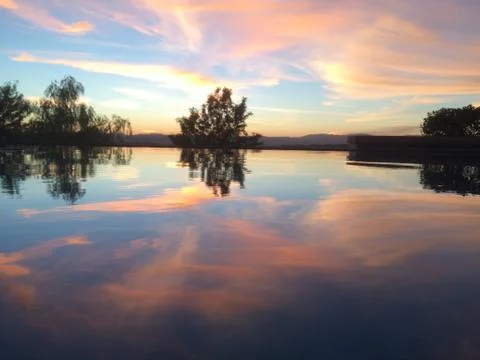 Sunset Reflection 02 Fotos de archivo