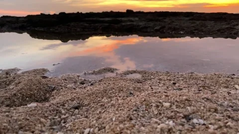 Sunset on reflection Stock Footage 165707273