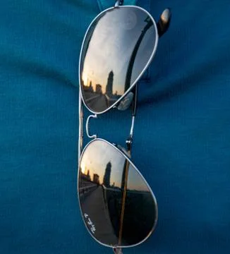 Sunset reflection in Longfellow Bridge in Boston Stock Photos