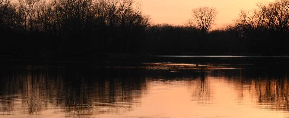 Sunset reflection Stock Photos