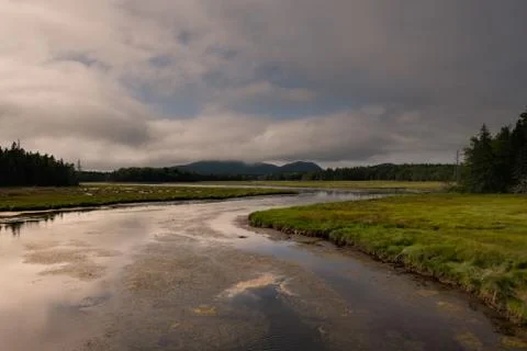 Sunset reflection Stock Photos