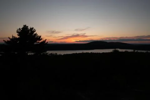 Sunset reflection Stock Photos