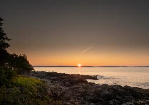 Sunset reflection Stock Photos