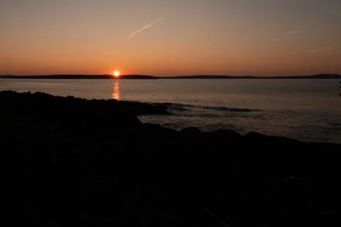 Sunset reflection Stock Photos