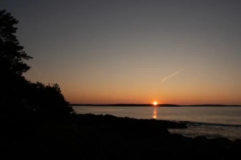 Sunset reflection Stock Photos