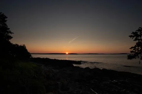 Sunset reflection Foto stock