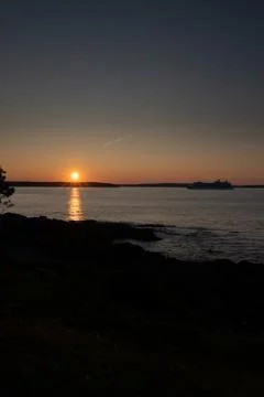 Sunset reflection Stock Photos