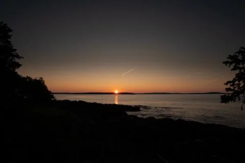 Sunset reflection Stock Photos