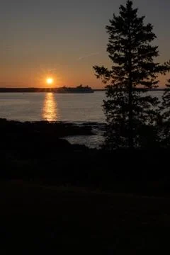 Sunset reflection Foto stock