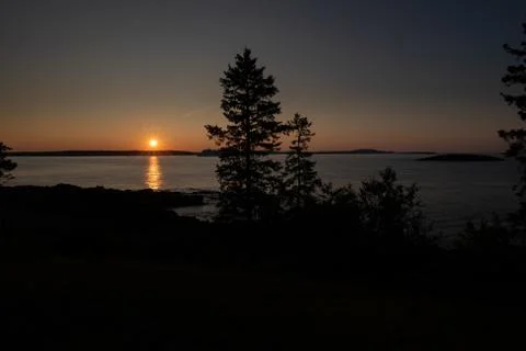 Sunset reflection Stock Photos